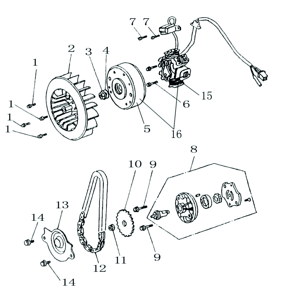 Motor GY6 sek11